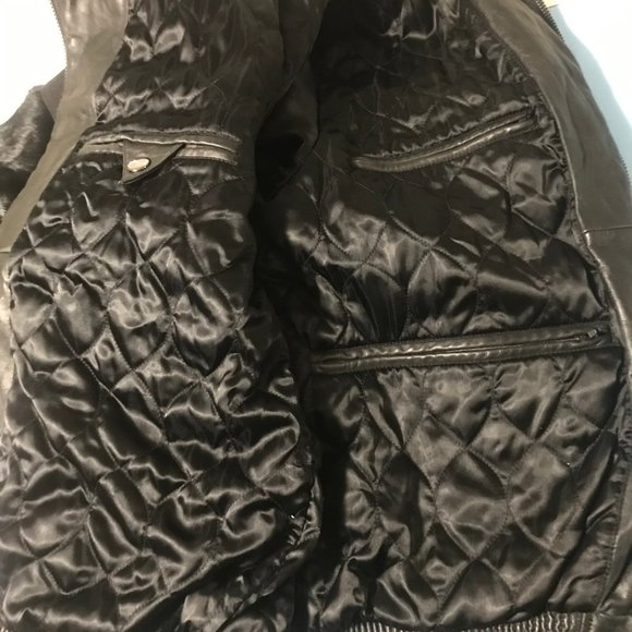 Davoucci Genuine Leather Bomber Jacket - Picture 6 of 8